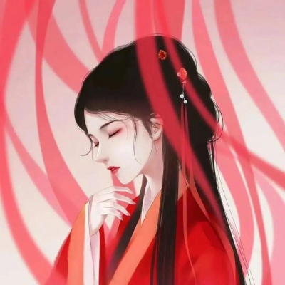 高清好看的红衣女子唯美古风头像图片大全(精选38张)