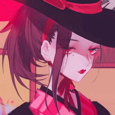 又美又飒的红衣女生动漫头像(精选28张)