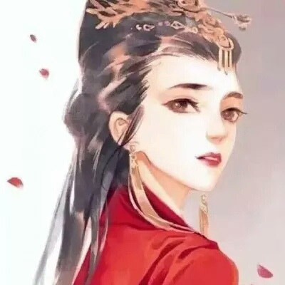 又美又飒的红衣女生动漫头像(精选28张)