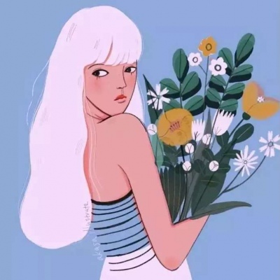 文艺清新动漫女生头像(精选24张)