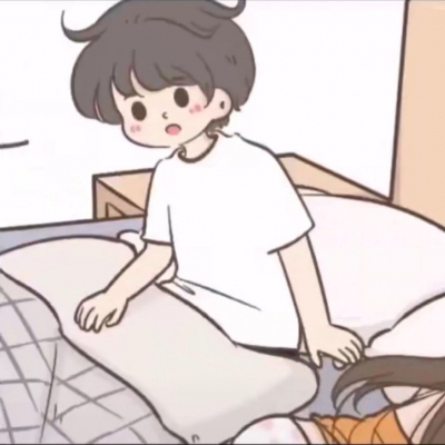 情侣头像 一男一女卡通情头(精选22张)