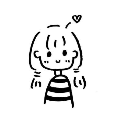 可爱卡通头像简笔画图片大全(18张)