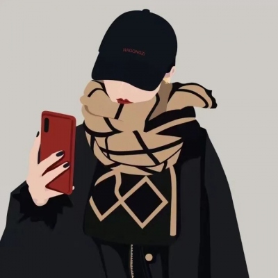 原创手绘简约情侣头像(16张)