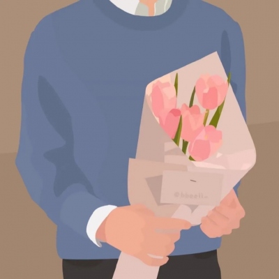 原创手绘简约情侣头像(16张)