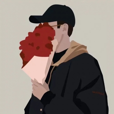 原创手绘简约情侣头像(16张)