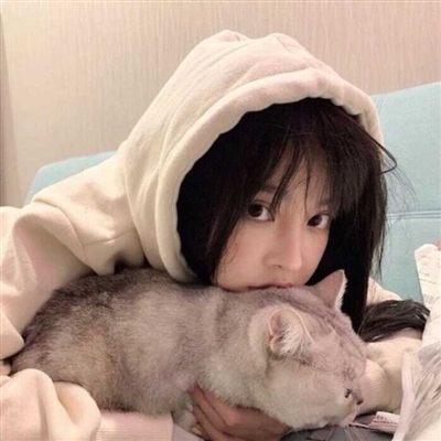 漂亮女生怀抱萌猫头像大全(精选24张)