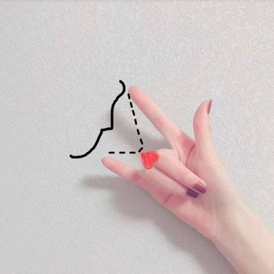 高清好看的头像女生爱心手势图片(共16张)