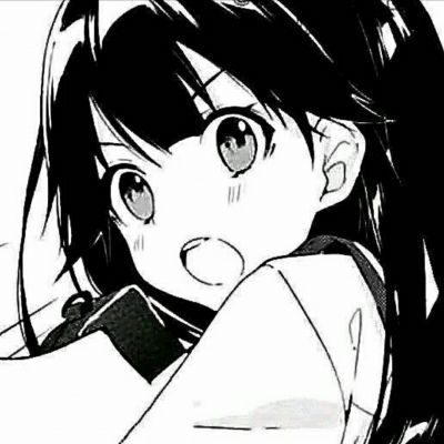 黑白女漫头像图片大全(共24张)