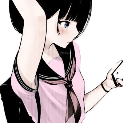 黑白女漫头像图片大全(共24张)