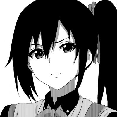 黑白女漫头像图片大全(共24张)