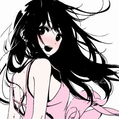 黑白女漫头像图片大全(共24张)