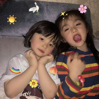 闺蜜萌娃头像高清头像(共20张)