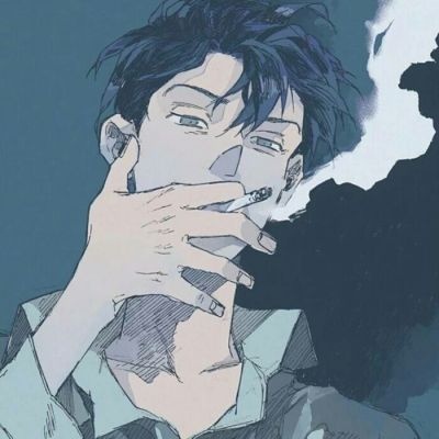 qq头像抽烟男生霸气动漫头像(优选41张)
