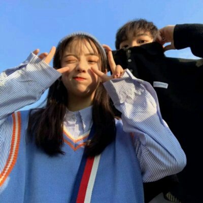 可爱到炸裂的一对情侣头像(优选22张)