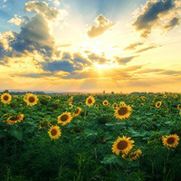 好看的微信头像向日葵图片唯美(18张)