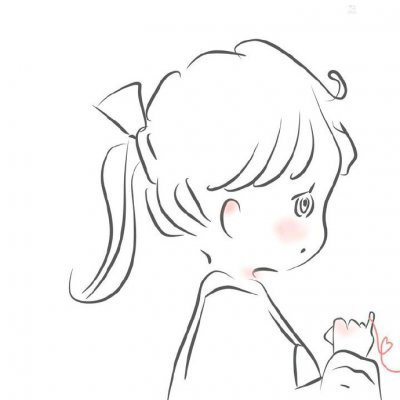 简笔画情侣头像一男一女情头(精选18张)