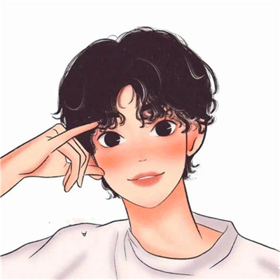简约手绘情头一男一女(优选24张)
