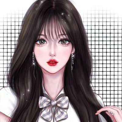 简约手绘情头一男一女(优选24张)