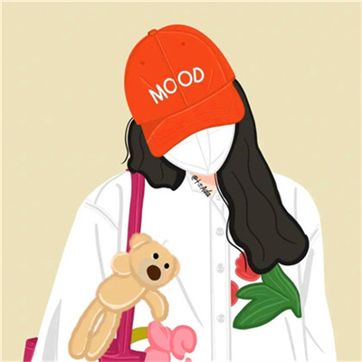 简约手绘情头一男一女(优选24张)