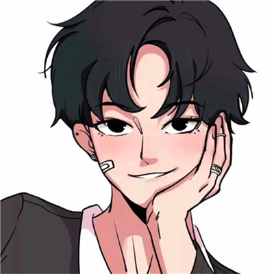 简约手绘情头一男一女(优选24张)