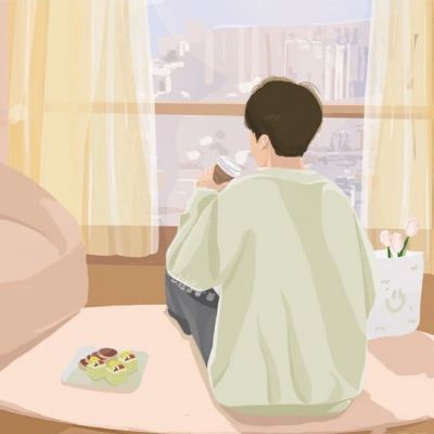 简约手绘情头一男一女(优选24张)