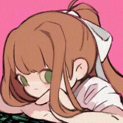 手绘萌脸女生可爱头像(优选18张)