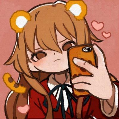 手绘萌脸女生可爱头像(优选18张)