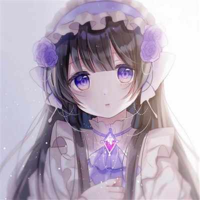 高清好看的紫色头像女生动漫图片大全(16张)