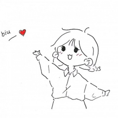 女生黑白简笔画头像(优选32张)