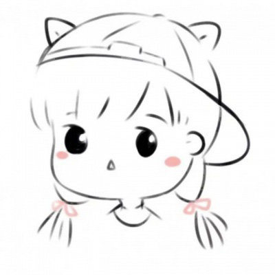 女生黑白简笔画头像(优选32张)