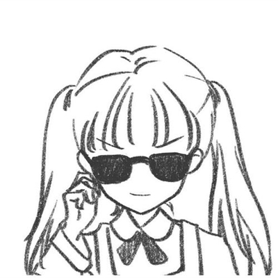 女生黑白简笔画头像(优选32张)