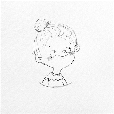 女生黑白简笔画头像(优选32张)