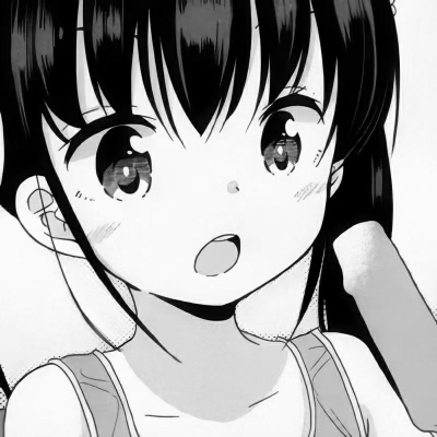 女生黑白动漫头像可爱超萌图片(22张)