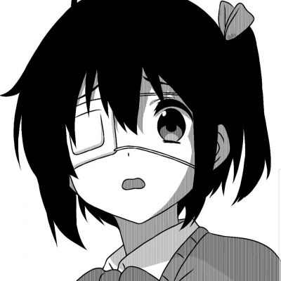 女生黑白动漫头像可爱超萌图片(22张)