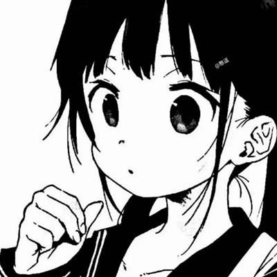 女生黑白动漫头像可爱超萌图片(22张)