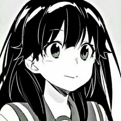 女生黑白动漫头像可爱超萌图片(22张)