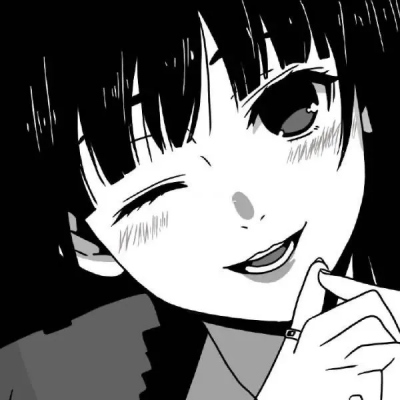 女生黑白动漫头像可爱超萌图片(22张)