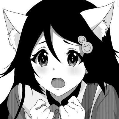 女生黑白动漫头像可爱超萌图片(22张)