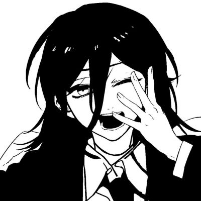 女生黑白手绘动漫头像图片大全(优选22张)