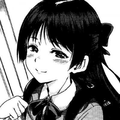 女生黑白手绘动漫头像图片大全(优选22张)