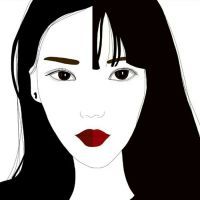 女生黑白手绘动漫头像图片大全(优选22张)