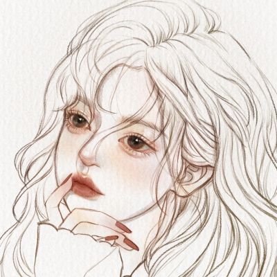 手绘现代气质美女头像唯美图片(优选20张)