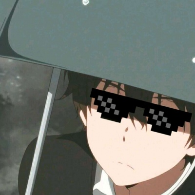 动漫墨镜大佬头像图片(共20张)