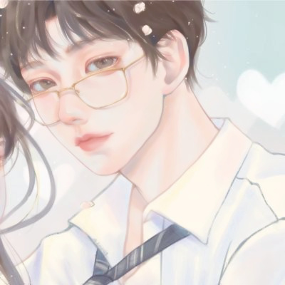 超好看的手绘动漫情侣头像(共22张)