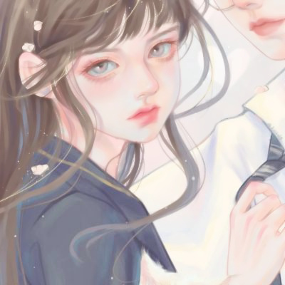 超好看的手绘动漫情侣头像(共22张)