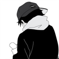 男生动漫微信背影头像