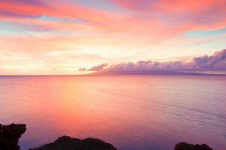 描写海边落日的优美句子