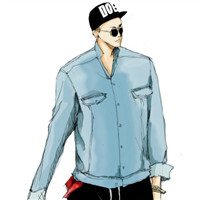 个性手绘头像男生