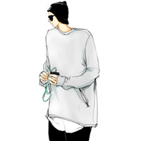 个性手绘头像男生