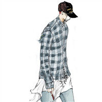 个性手绘头像男生